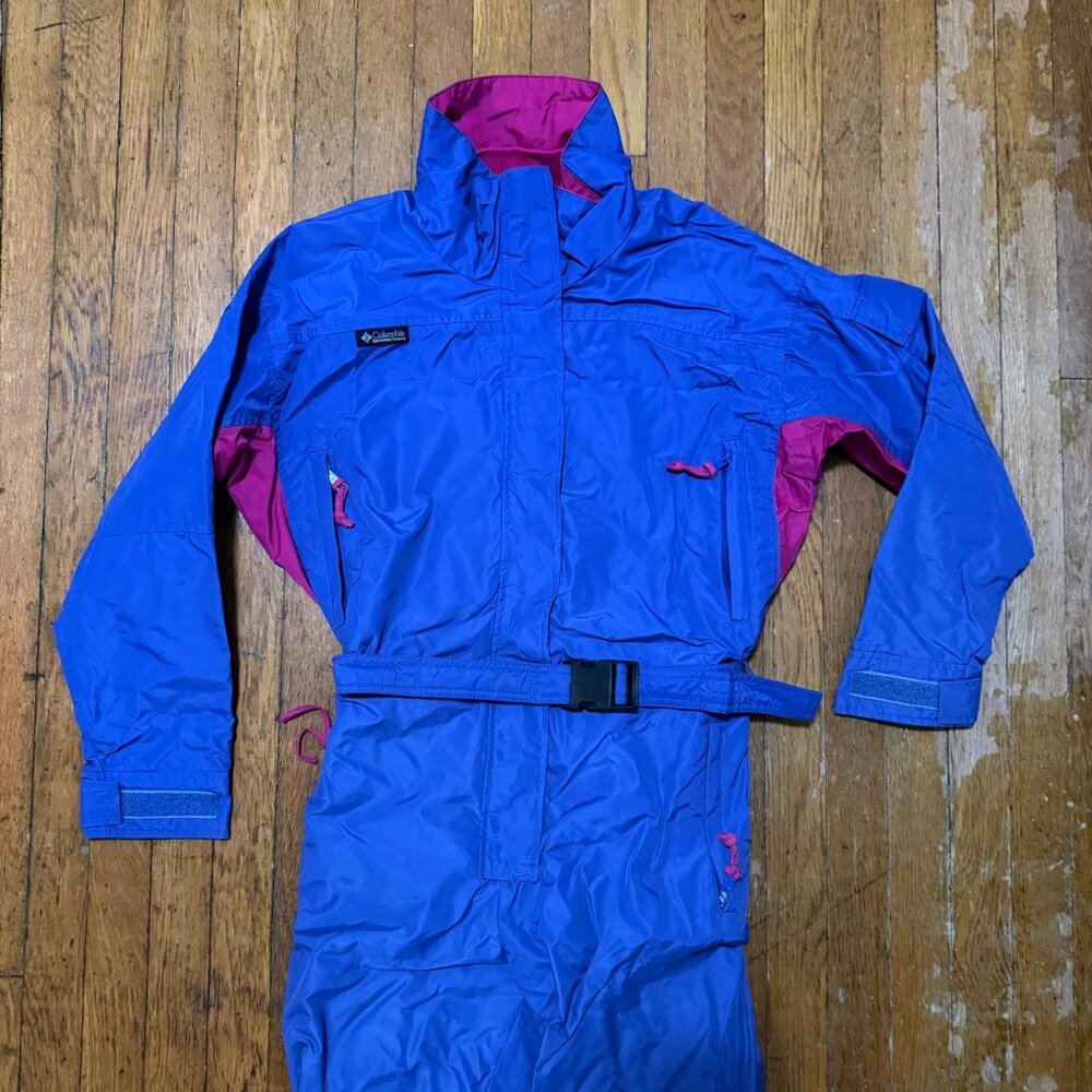 Vintage Women's Columbia Bugaboo Belted Ski Suit